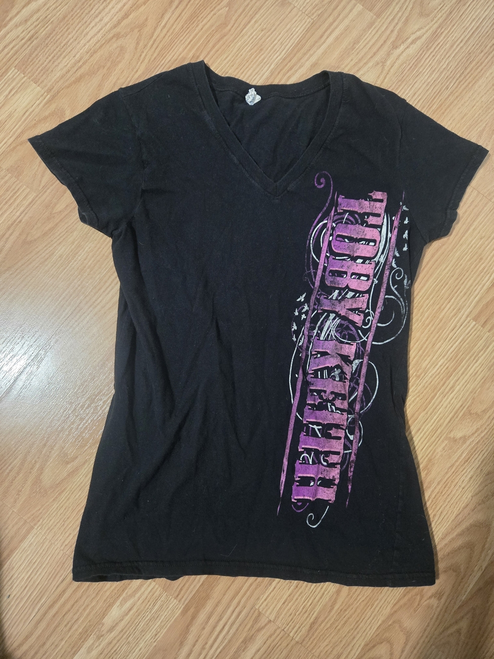 Y2K Delta Ringspun Toby Keith Concert v Neck Shirt